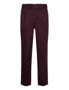 Belted Pleat Chinos Burgundy GANT