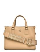 Th Monotype Mini Tote Beige Tommy Hilfiger