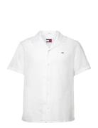 Tjm Linen Blend Camp Shirt Ext White Tommy Jeans