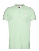 Tjm Slim Placket Polo Ext Green Tommy Jeans