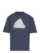 Future Icons Logo Piqué T-Shirt Navy Adidas Performance