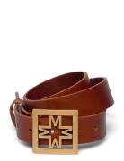 Iconic Thin Leather Belt Brown Malina