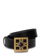 Iconic Thin Leather Belt Black Malina