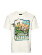 Neon Travel Graphic Loose Tee White Superdry