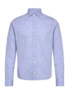 Jamie Cotton Linen Shirt Ls Blue Clean Cut Copenhagen