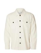Slhbrody-Linen Overshirt Ls Cream Selected Homme