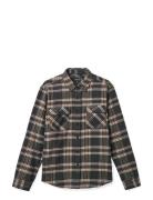 Bowery L/S Flannel Black Brixton