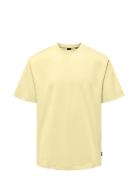 Onsfred Life Rlx Ss Tee Noos Yellow ONLY & SONS