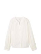Embroidered Blouse White Tom Tailor