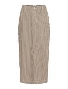 Objsola Mw Twill Long Skirt 132 Div Brown Object