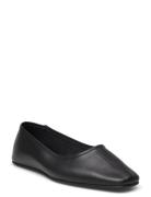 Slfelia Leather Ballerina Black Selected Femme