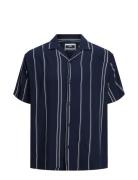 Jcojeff Aop Resort Shirt Ss Relax Ln Navy Jack & J S