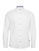 Cotton Linen Shirt White Tom Tailor