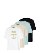 Jorlafayette Tee Ss Crew Neck 2 4Pk Mp White Jack & J S