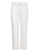 Straight-Fit Cropped Jeans White Mango