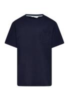 Essential Cotton-Blend T-Shirt Navy Mango