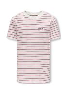 Kobharry S/S Stripe Tee Box Jrs Red Kids Only