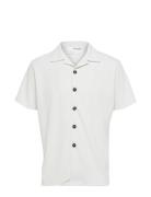Slhloose-Plisse Resort Ss Shirt Ex White Selected Homme