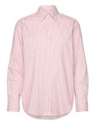 Rel Luxury Oxford Striped Bd Shirt Pink GANT