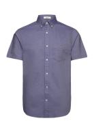 Reg Oxford Ss Shirt Blue GANT