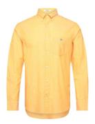 Reg Cotton Linen Shirt Yellow GANT