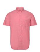 Reg Cotton Linen Ss Shirt Pink GANT