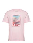 Washed Graphic Ss T-Shirt Pink GANT