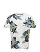 Onsklop Reg Ss Floral Tee White ONLY & SONS