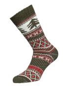 Winter Alpaca Tree 1-Pack Khaki Alpacasocks&Co