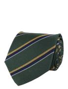 Regimental Silk Tie Green Portia 1924