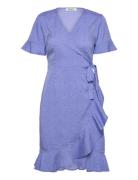 Onlolivia S/S Wrap Dress Wvn Noos Blue ONLY