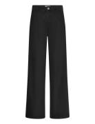 Straight Pleated Jeans Black Mango