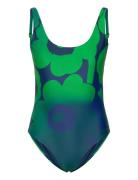 Agnetha Unikko Swimsuit Green Marimekko