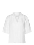Rel Ss Linen Shirt White GANT
