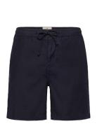 Fenix Linen Shorts Navy Morris