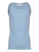 Rkbeatha Sl Strap Lace Top Blue Rosemunde Kids