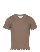 Cotton T-Shirt Brown Rosemunde Kids