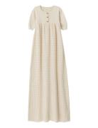 Nbnfauci Ls Occasion Knit Dress Lil Cream Lil'Atelier