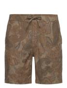 Fenix Linen Shorts Khaki Morris