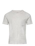 Striped T-Shirt With Pocket Grey Copenhagen Colors