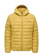 Onsbron Hood Quilt Jacket Otw Vd Yellow ONLY & SONS