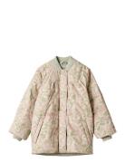 Summer Puffer Jacket Lola Patterned Wheat