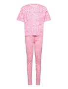 Warped Juicy Ss Tee And Legging Lounge Set Pink Juicy Couture