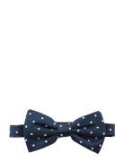 Dots Silk Bow Tie Navy Portia 1924