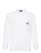 Classic Fit Monogram Terry Polo Shirt White Polo Ralph Lauren