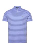 Custom Slim Fit Soft Cotton Polo Shirt Blue Polo Ralph Lauren
