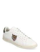 Heritage Court Ii Tiger Leather Sneaker White Polo Ralph Lauren