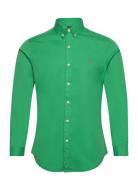 Slim Fit Garment-Dyed Twill Shirt Green Polo Ralph Lauren