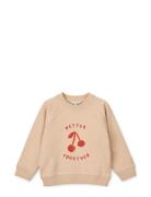 Aude Placement Sweatshirt Pink Liewood