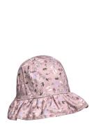 Bell Hat W/Print Pink Melton